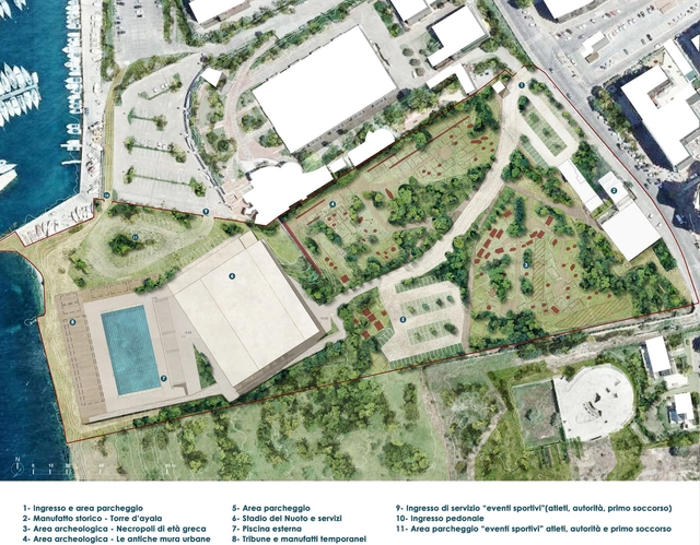 SWIMMING STADIUM. Olympic Swimming Pool for Taranto 2026 - XX Mediterranean Games - Featured Image