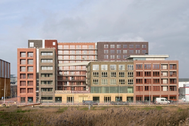 Complexo Residencial Domus Houthaven / Shift Architecture Urbanism - Fotografia de Exterior, Apartamentos, Fachada