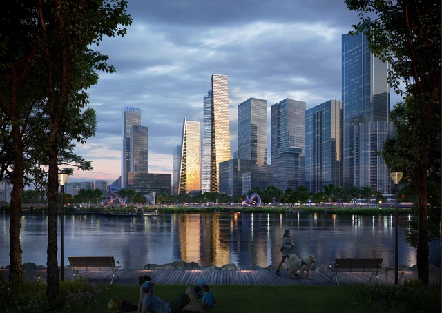 BIG diseña dos torres de viviendas y oficinas para Qianhai Bay, la capital financiera de Shenzhen - Imagen Principal