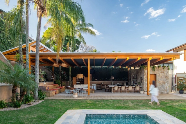 Área Externa Sabiá / Estúdio Mangava - Fotografia de Exterior, Casas, Jardim, Fachada, Porta, Cadeira