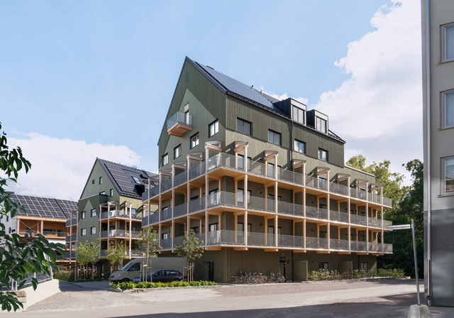Notuddsparken Apartments / OKIDOKI - Exterior Photography, Residential, Facade, Balcony