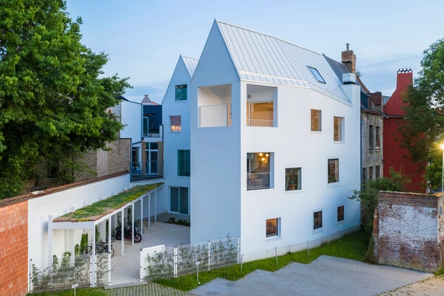 Apartments In de Stad / dmvA - Exterior Photography, Apartments, Facade