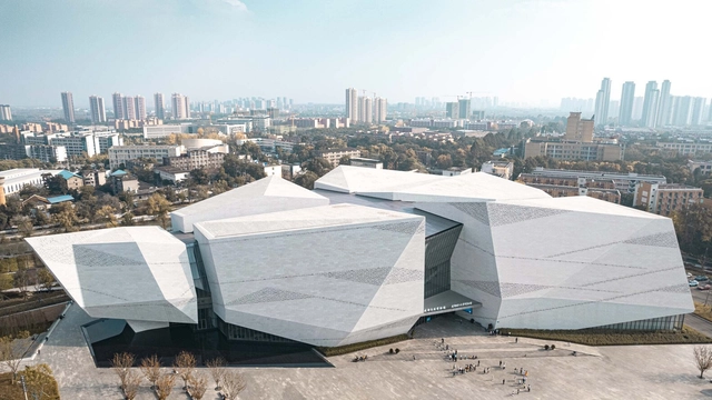 Chengdu Natural History Museum / Pelli Clarke & Partners + CSWADI - Exterior Photography, Museum, Cityscape