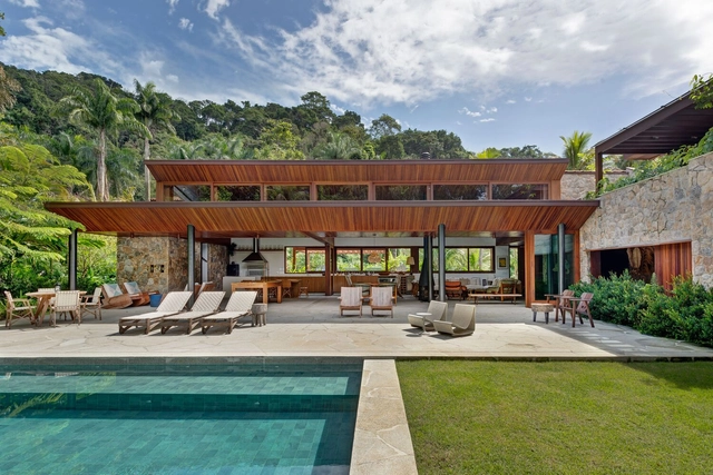 Iporanga House / Ana Angrimani Arquitetura - Exterior Photography, Houses, Garden, Facade, Chair