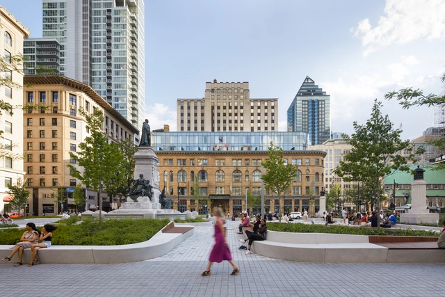 Sainte-Catherine 西街和菲利普斯广场的复兴 / Provencher_Roy - 建筑图, 更新项目, 表皮, 城市