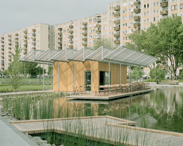 Pabellón y Ecoparque de Vizafogo / Archikon Architects - Fotografía exterior, Pabellón, Jardín, Fachada