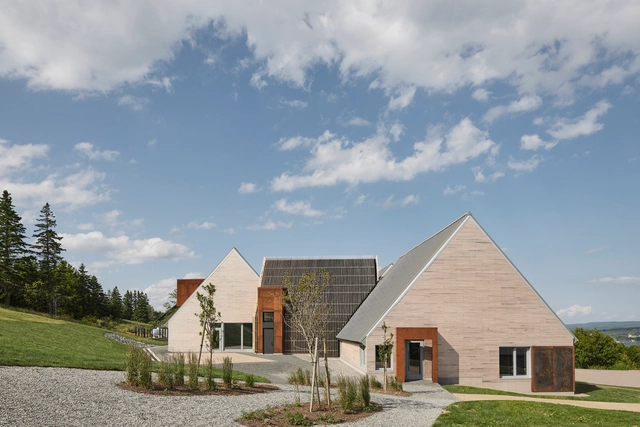 Highland Village Interpretive Centre / Abbott Brown Architects - Exterior Photography, Museum, Door, Facade