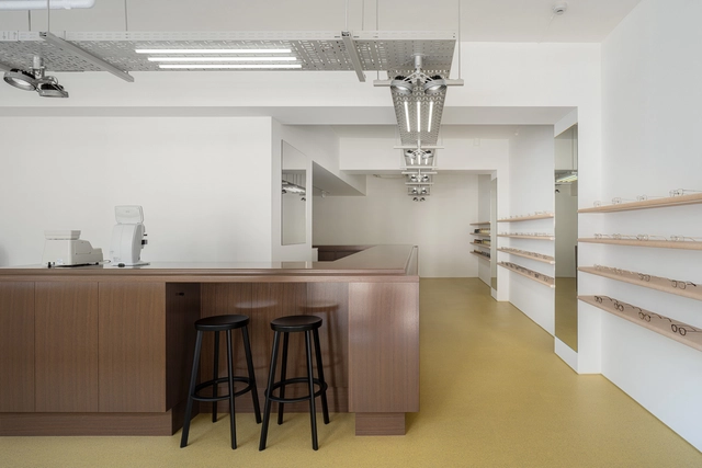 Atelier Macri Store / CASE-REAL - Interior Photography, Retail Interiors, Kitchen, Countertop, Table, Chair