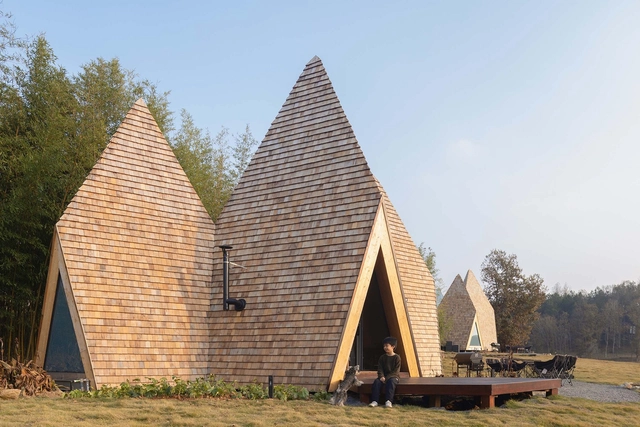 精灵屋 / 个个世界 + 先进建筑实验室 - 建筑图, 度假小屋, 表皮