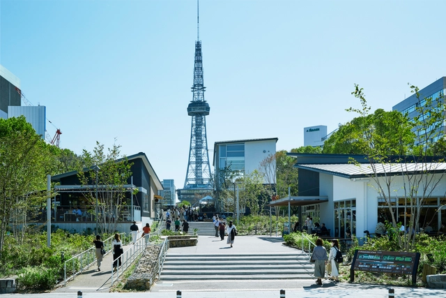 久屋大通公园 / 大成建设 + 日建设计 - 建筑图, 公园, 表皮, 楼梯