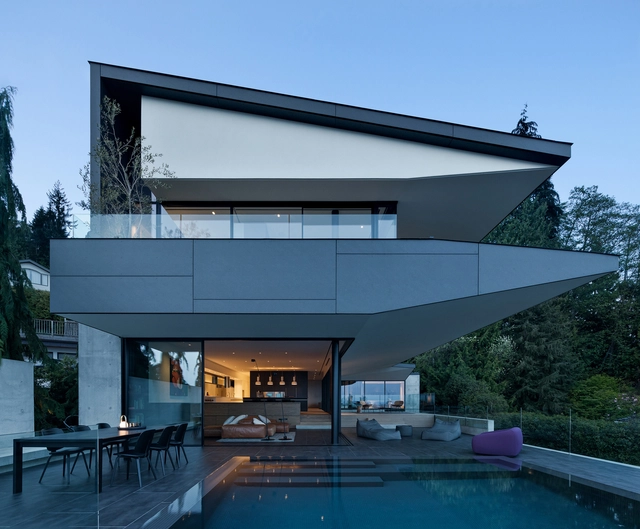 两片屋檐，飞檐宅 / Mcleod Bovell Modern Houses - 建筑图, 独立住宅, 露台, 表皮, 门, 椅子