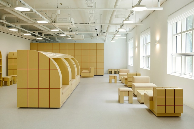 PODO博物馆休息室  / maumstudio - 室内图, 博物馆, 厨房, 门, 椅子, 桌子