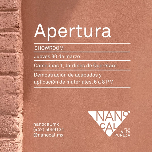 Apertura Showroom Nanocal - Imagen Principal