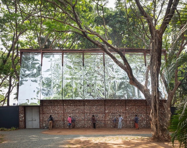 容器，2023 Kochi Muziris 双年展 / Samira Rathod Design Atelier - 建筑图, 临时装置, 花园, 表皮, 拱, 森林