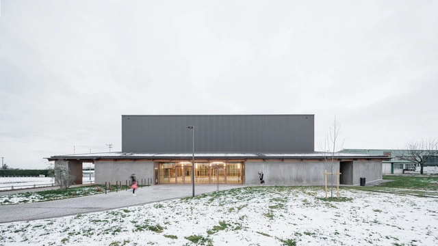 Sports and Cultural Hall / LINKarchitectes - Drawings, Recreation & Training, Facade