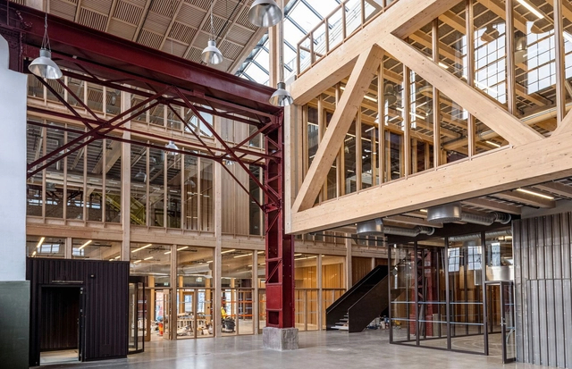 Gjuteriet Renovation / Kjellander Sjöberg - Interior Photography, Cowork Interiors, Facade, Beam