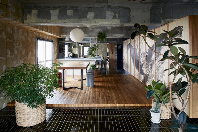 Fusuma-e House and Office / knof - Interior Photography, Apartment Interiors, Kitchen