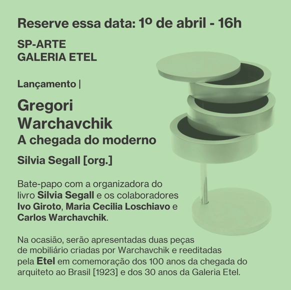 Lançamento do livro Gregori Warchavchik: a chegada do moderno na SP-ARTE - Imagem de Destaque