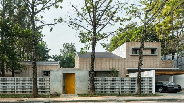 Lenka House / Khosla Associates - Exterior Photography, Houses, Facade, Fence, Door