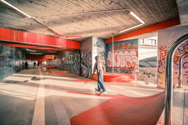 Vltavská Underground / U / U studio + RE_place - Interior Photography, Skatepark