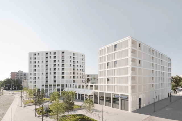 Paul-Gerhardt-Allee Apartments / allmannwappner - Exterior Photography, Apartments, Facade