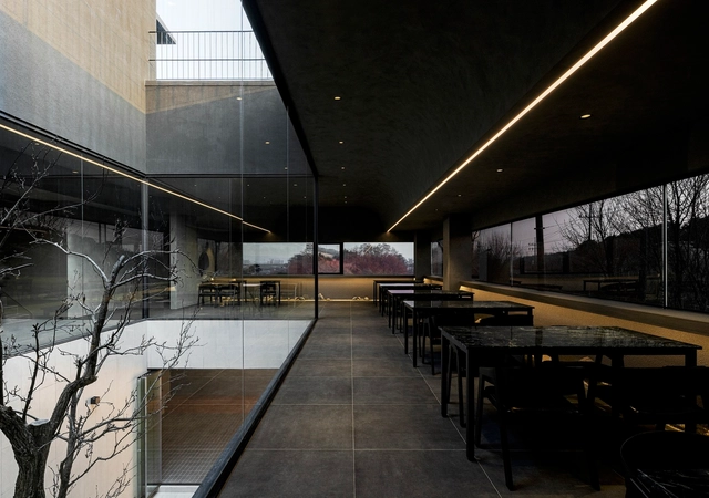 Dark and Light Restaurant / Plainoddity - Interior Photography, Installations & Structures, Kitchen, Facade, Table, Chair