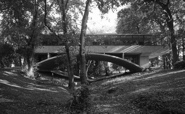 Clásicos de Arquitectura: Casa sobre el arroyo / Amancio Williams + Delfina Gálvez Bunge - Fotografía exterior, Arco, Bosque