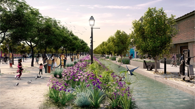 Paseo y Plazuela del Canal de Monserrate: Renaturalización y memoria hídrica en un barrio tradicional del Centro de Lima - Imagen Principal