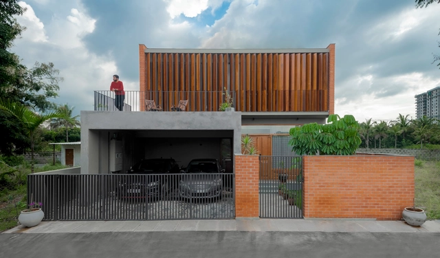 Casa Tela / Kamat & Rozario Architecture - Fotografia de Exterior, Casas, Fachada, Cerca, Corrimão