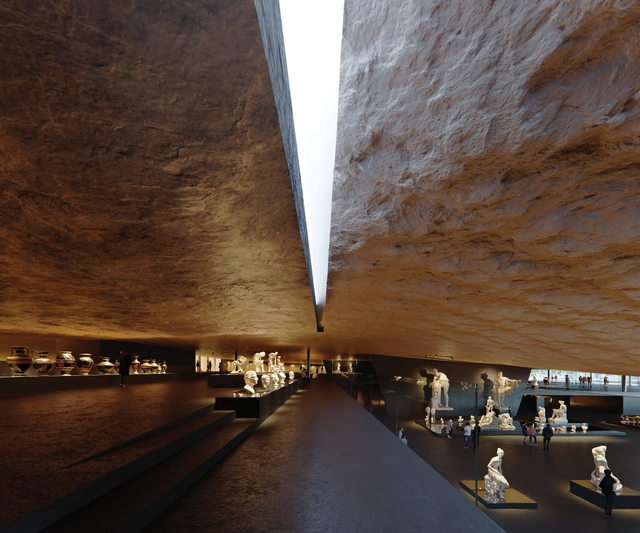 Kengo Kuma propone un viaje sensorial para el Museo Arqueológico Nacional de Atenas - Imagen Principal