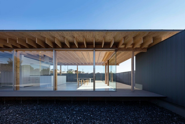 House in Sashiogi / Waro Kishi + K.ASSOCIATES/Architects - Exterior Photography, Houses, Facade, Column, Beam