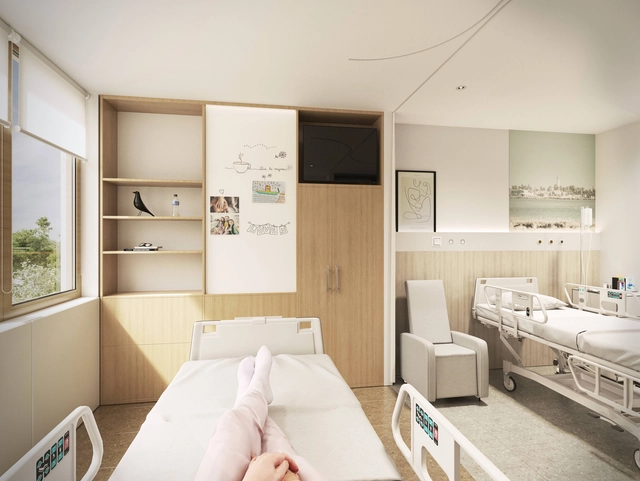 Comfort Room: Un nuevo modelo de habitación doble para hospitales en España - Imagen Principal