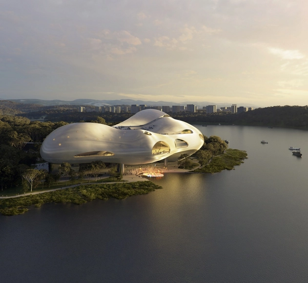 OPEN 公布‘宜昌大剧院’中标深化方案，以建造来修复被破坏的场地 - 主图