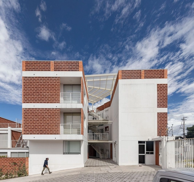 Villanueva Housing / ERDC Arquitectos - Exterior Photography, Housing, Stairs, Facade