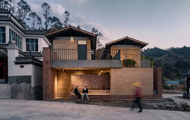 乡村集合住宅 / 拾号建筑 - 建筑图, 青年旅舍, 表皮, 门