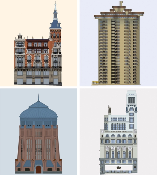 Fachadas de Madrid: Una serie de ilustraciones para valorizar el patrimonio arquitectónico - Imagen Principal