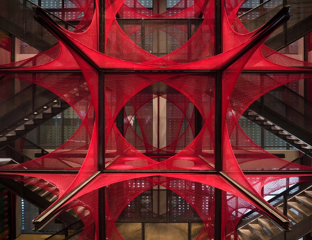 中国土家织锦艺术博物馆-土家之花 / 风合睦晨空间设计 - 室内图, 展陈建筑, 表皮, 梁, 拱