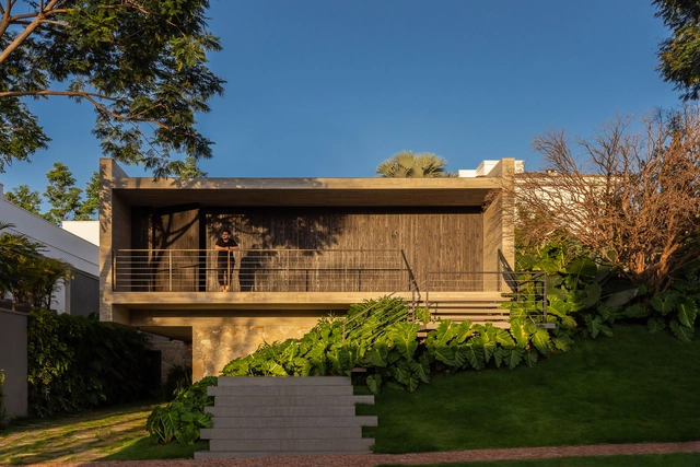 Casa DB / Aguirre Arquitetura - Fotografia de Exterior, Casas, Jardim, Fachada, Escada