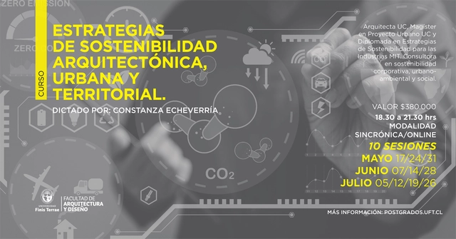 Curso "Estrategias de gestión de sostenibilidad arquitectónica, urbana y territorial" / UFT - Imagen Principal