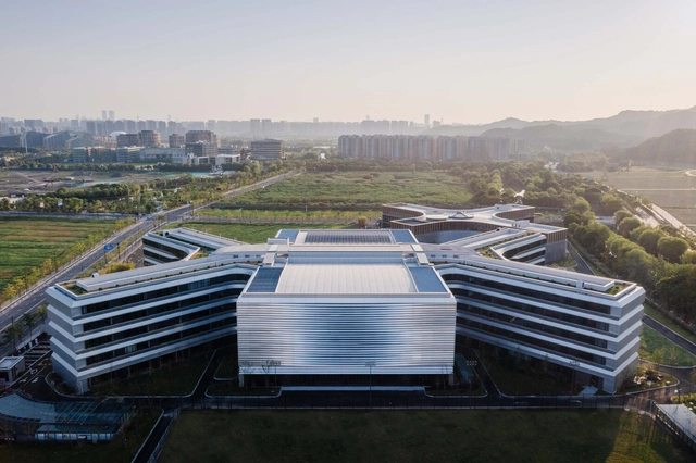 杭州国际学校 / line+建筑事务所 + gad - 建筑图, 中小学校, 表皮, 城市