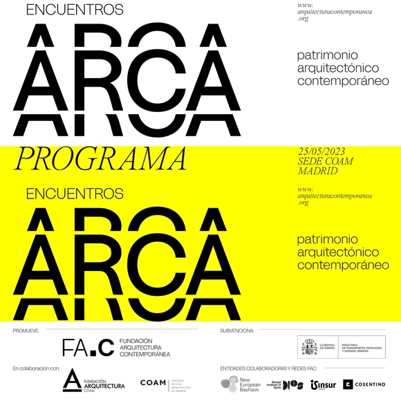 Encuentros ARCA de Patrimonio Arquitectónico Contemporáneo - Imagen Principal