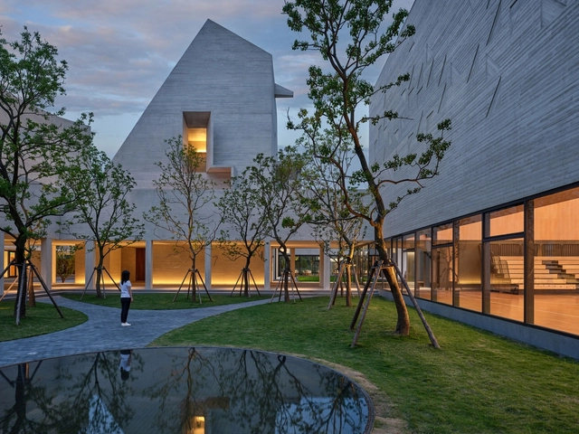 Shanfeng Academy / OPEN Architecture - Exterior Photography, Schools , Garden, Facade