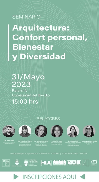 Seminario "Arquitectura: Confort personal, bienestar y diversidad" / UBB - Imagen Principal