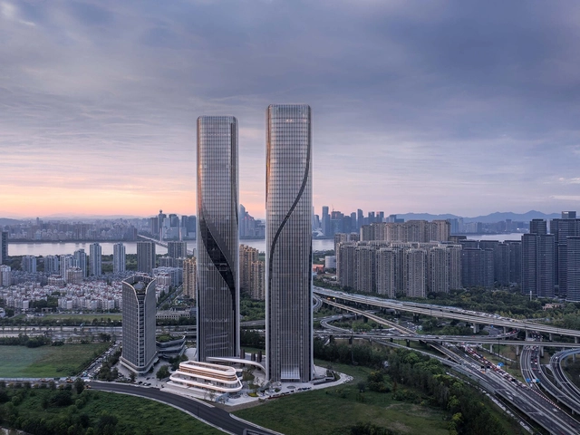 Torres Shimao Riverfront Wisdom / EID Arch - Fotografía exterior, Rascacielos , Fachada, Urbano