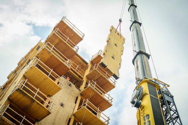 Mass Timber: Primera simulación de terremoto en un edificio de madera de 10 pisos - Imagen Principal