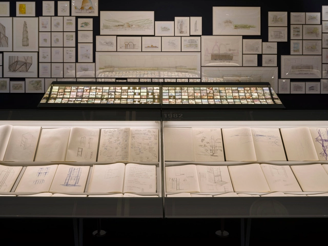 诺曼·福斯特的60年，在蓬皮杜艺术中心开展并设计展柜 - 主图