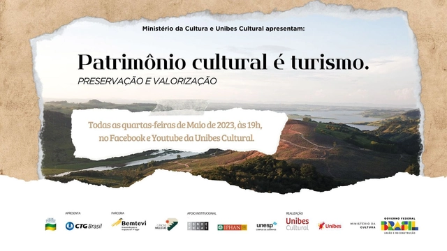 Ciclo de painéis: Patrimônio Cultural é Turismo  - Imagem de Destaque