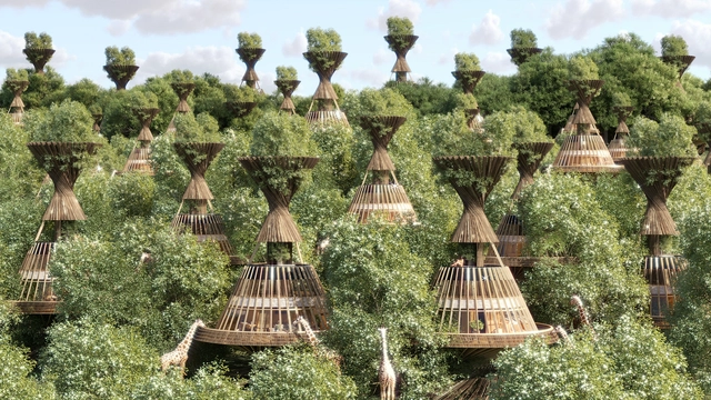 A Luxury Safari Resort in Africa and an Eco-Lodge in Rural Greece: 8 Unbuilt Resorts Submitted by the ArchDaily Community - Featured Image
