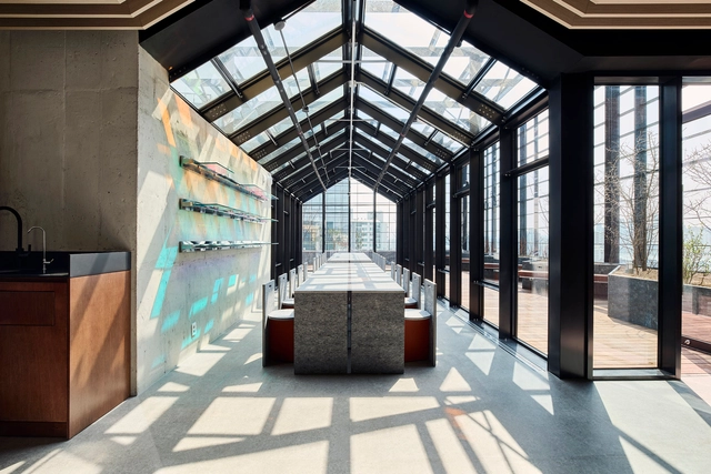 Hello Monday Coworking Space Lounge / Bananafish - Interior Photography, Cowork Interiors, Facade, Beam, Arch