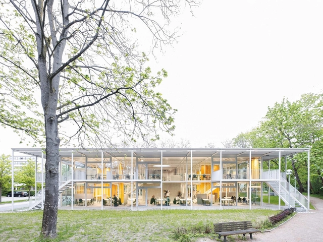 Complexo Educacional TU Braunschweig / Gustav Düsing + Max Hacke - Fotografia de Exterior, Sustentabilidade, Jardim, Fachada